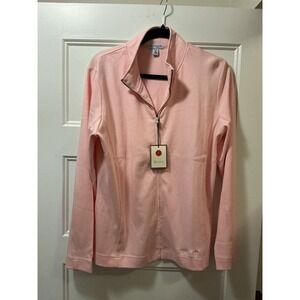 Red House Travelers‎ Pink 100% Pima Cotton Full Zip Jacket Women's XL NWT